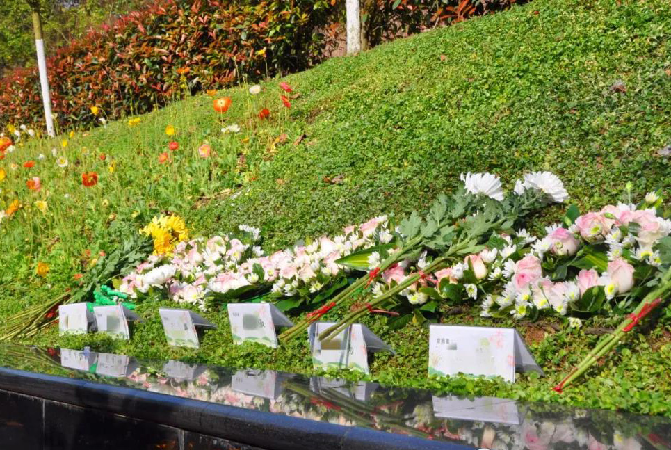 长松寺集体生态葬安葬活动